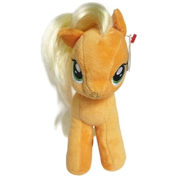 Ty My Little Pony Applejack 7.5" Plush Beanie Baby 2014 Tags Apples Embroidered - Picture 2 of 9